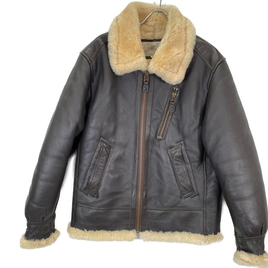 AVIREX アヴィレックス 161090 B-3 ムートン ジャケット ブラウン XL  
