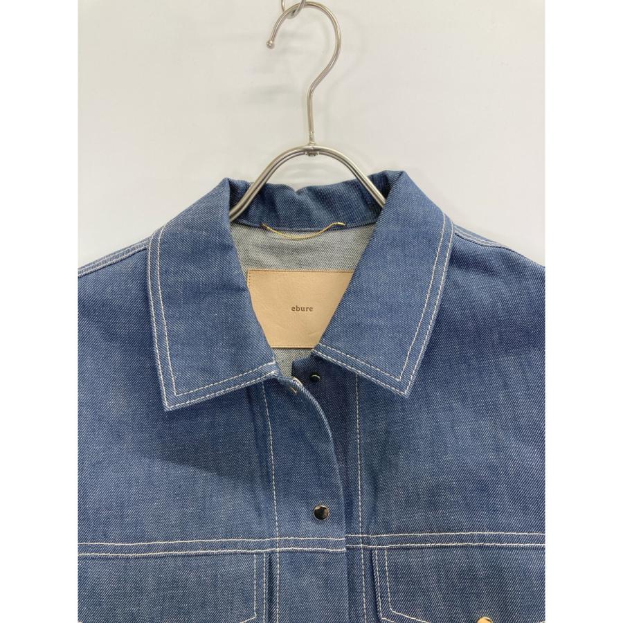美品/ ebure エブール 3610400228 デニム ジャケット 36 ブルー