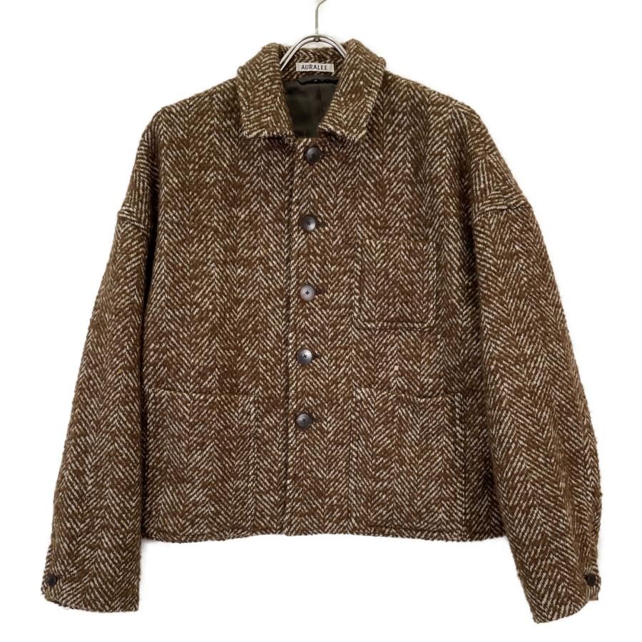AURALEE オーラリー A22AB04HH ウール×アルパカ ヘリンボーン ツイード  