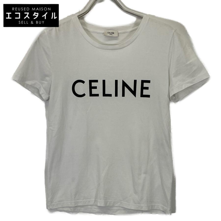 CELINE セリーヌ 2X314916G ホワイト クラシックロゴ Tシャツ S CELINE セリーヌ 2X314916G ホワイト クラシックロゴ Tシャツ S