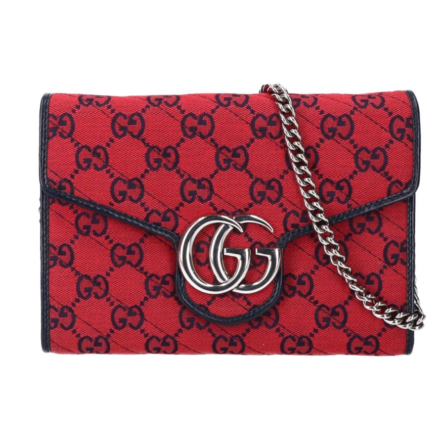 GUCCI 美品/ グッチ 661329 GGマーモント/GGキャンバス チェーン 