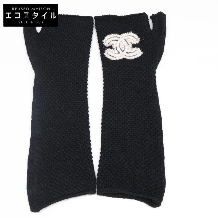 CHANEL 新品/ シャネル ココマーク カシミヤ100％ ニットアーム  