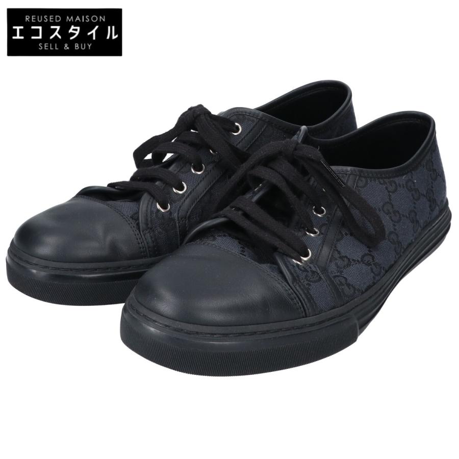 GUCCI 美品 グッチ 426189 GGキャンバス ローカット スニーカー  