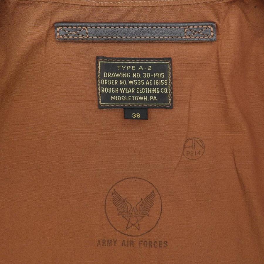 美品 THE FEW ザ フュー ROUGH WEAR実名復刻 A-2 赤リブ フライト