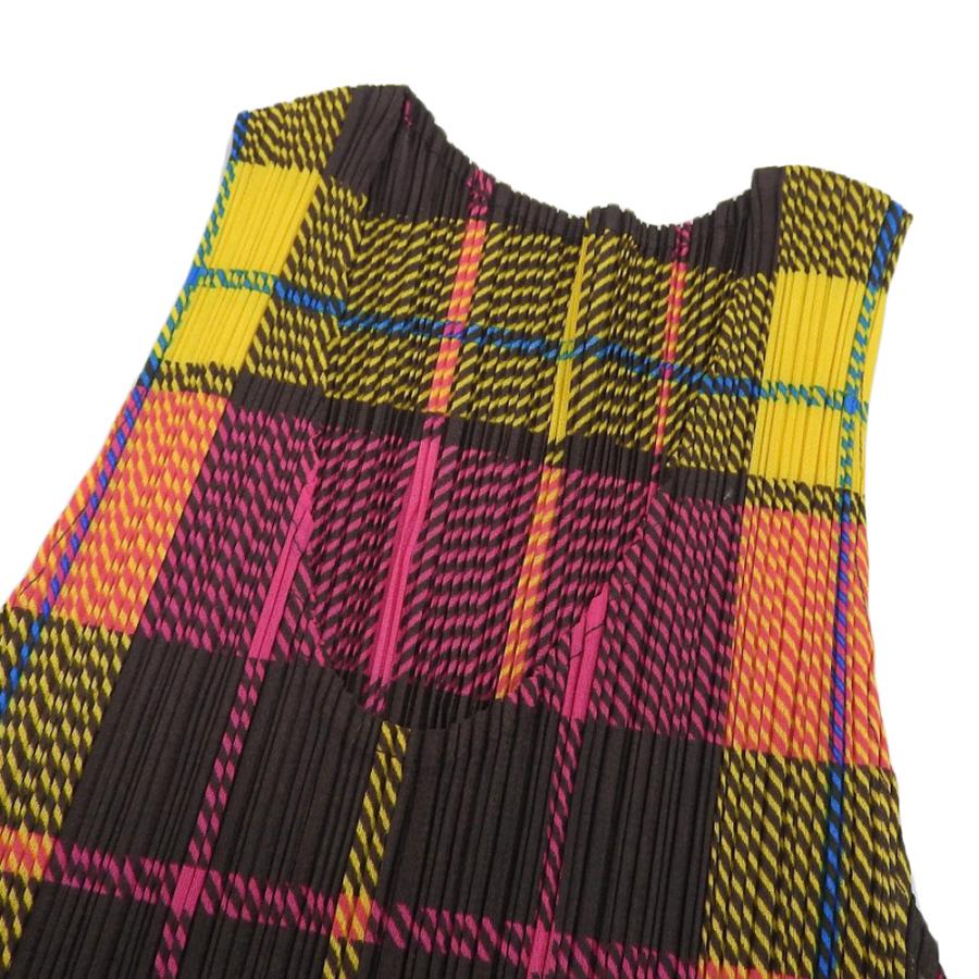 プリーツプリーズ 美品 PLEATS PLEASE プリーツプリーズ タータンチェック セットアップ レディース マルチカラー 3 2 PP14-JK361/JG366 3 美品 PLEATS PLEASE プリーツプリーズ タータンチェック セットアップ