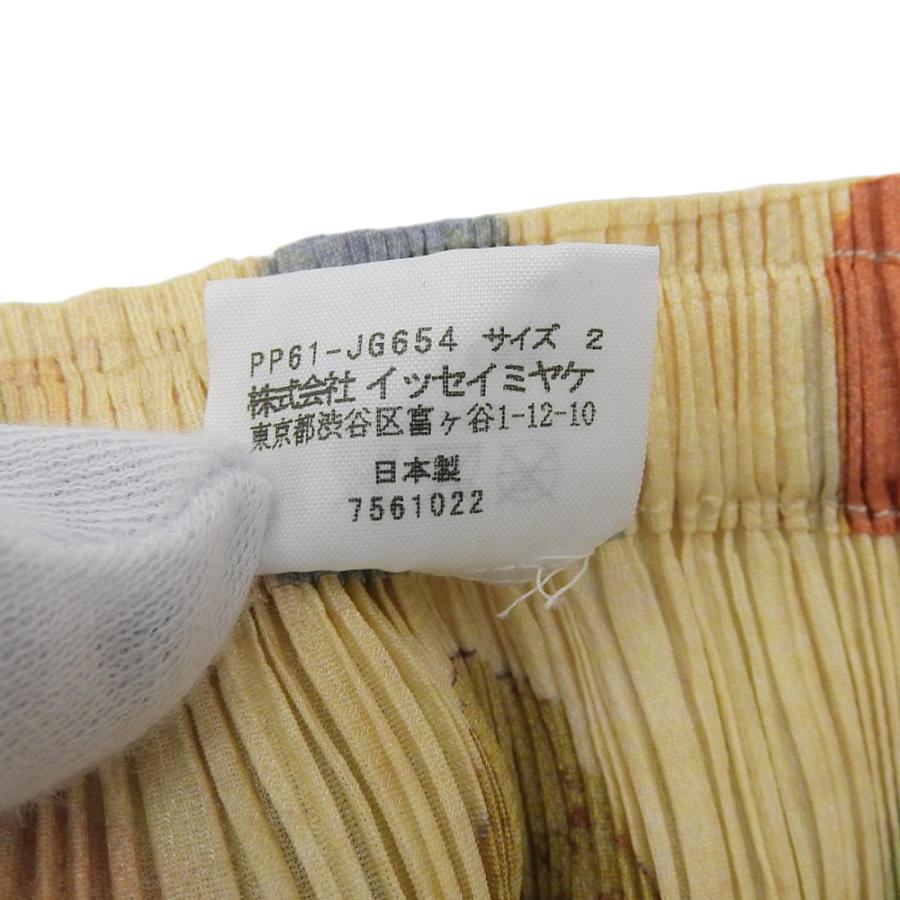 美品 PLEATS PLEASE プリーツプリーズ スカート レディース オレンジ系  