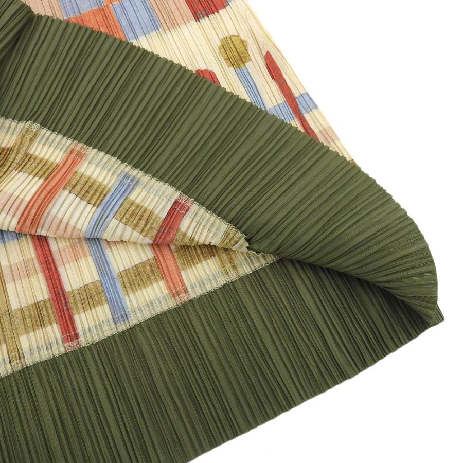 美品 PLEATS PLEASE プリーツプリーズ スカート レディース オレンジ系  