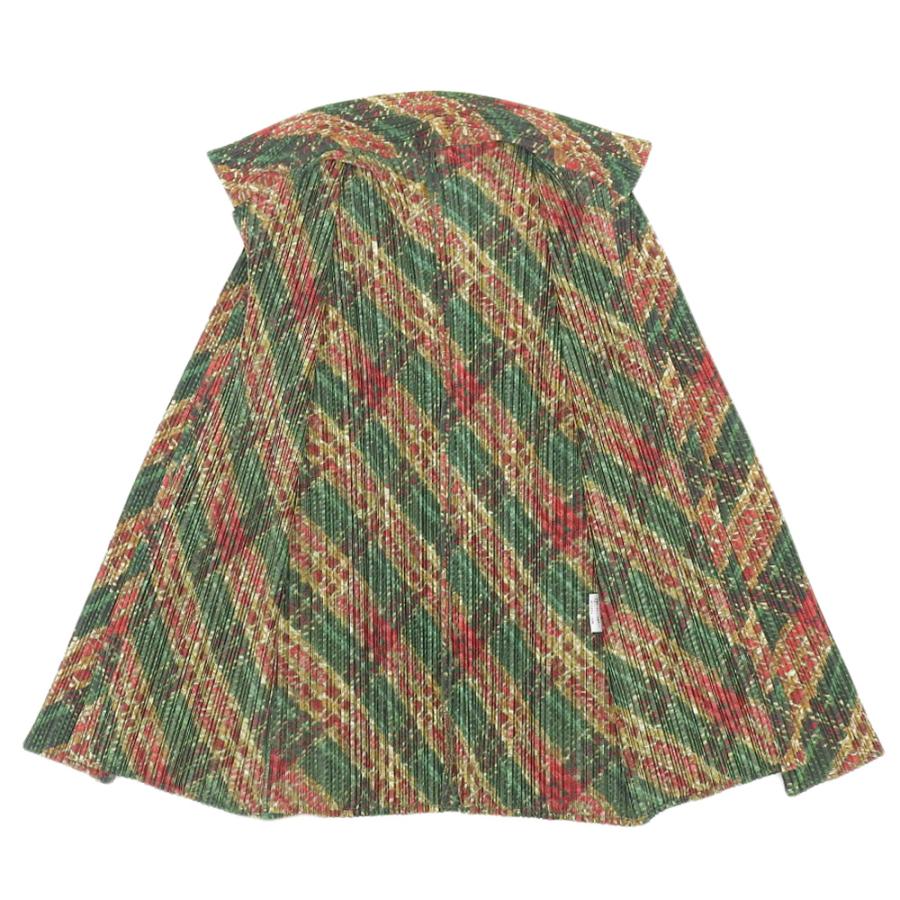 PLEATS PLEASE プリーツプリーズ　突然の雨　ポンチョ　ケープ　総柄 PLEATS PLEASE プリーツプリーズ 突然の雨 ポンチョ ケープ 総柄