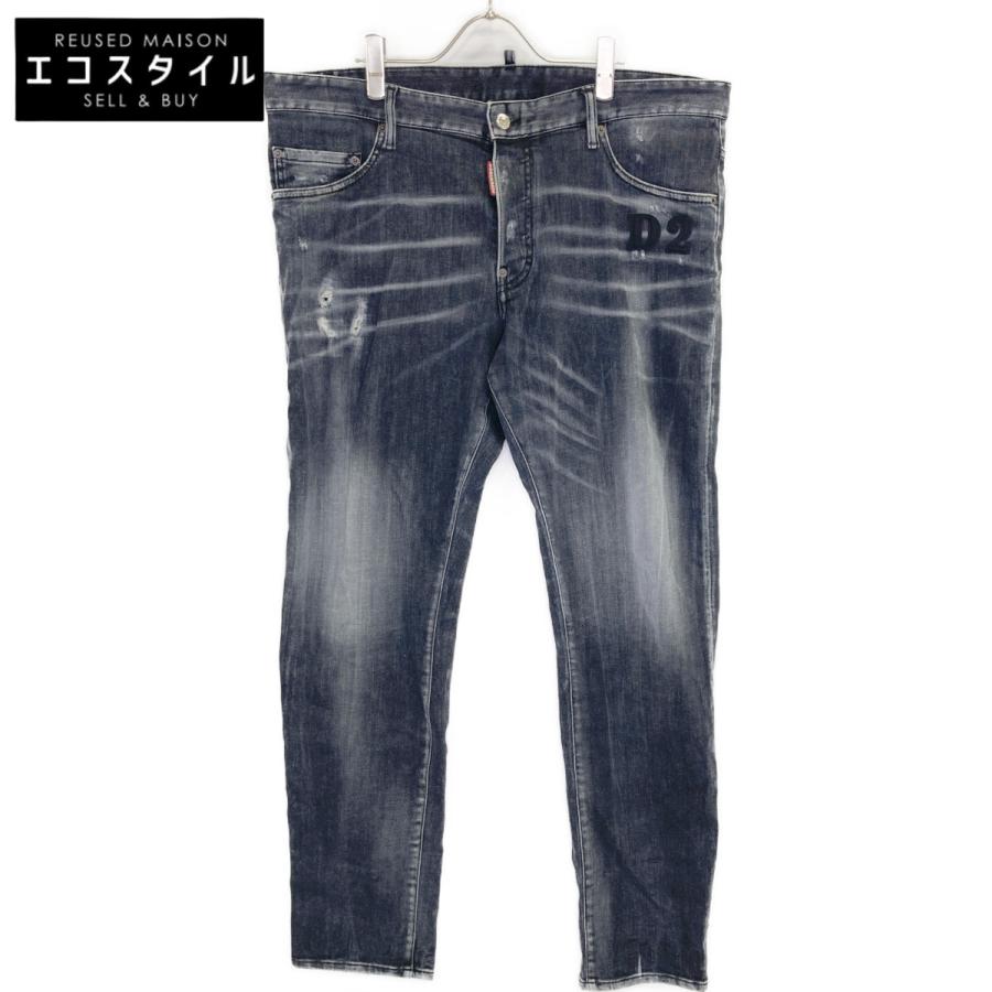 半額以下 DSQUARED2 ディースクエアード 新品 ブラックデニム 34