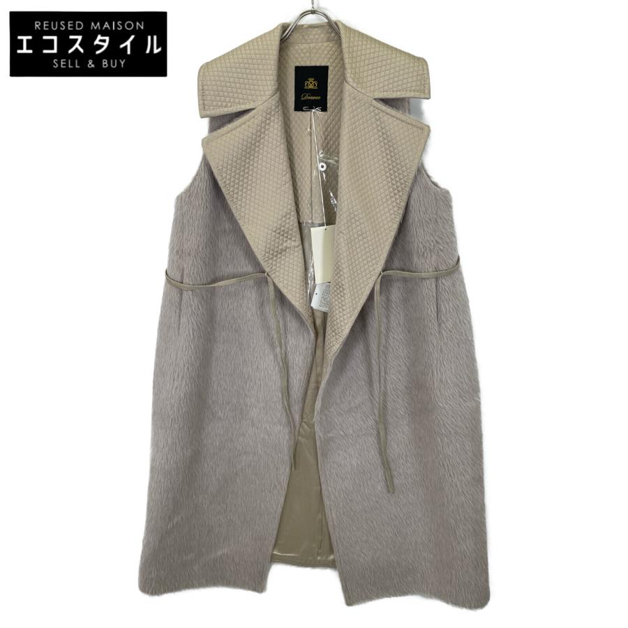 ドロワーDRAWER アルパカコート36 ボタン無し