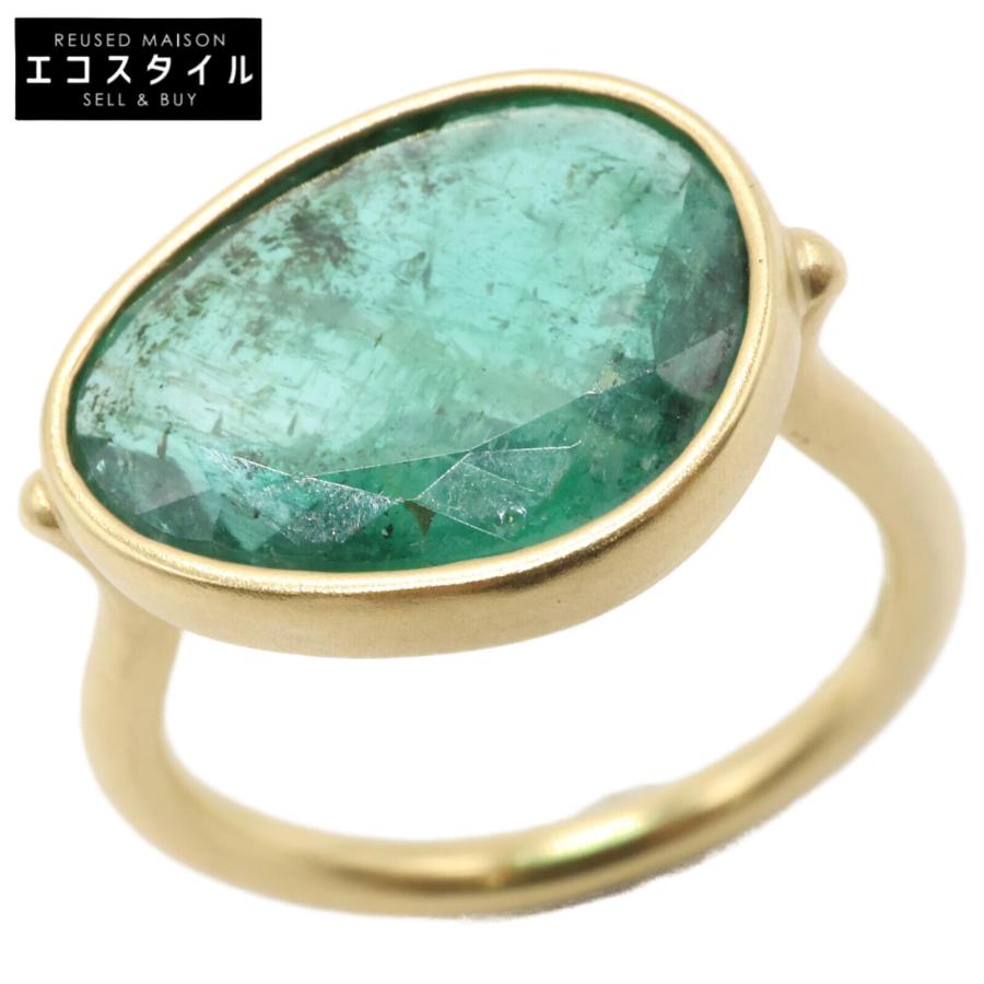 美品/ MONAKA jewellery モナカジュエリー K18 エメラルド 5.25ct