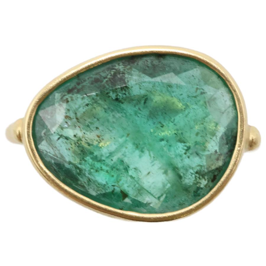 美品/ MONAKA jewellery モナカジュエリー K18 エメラルド 5.25ct