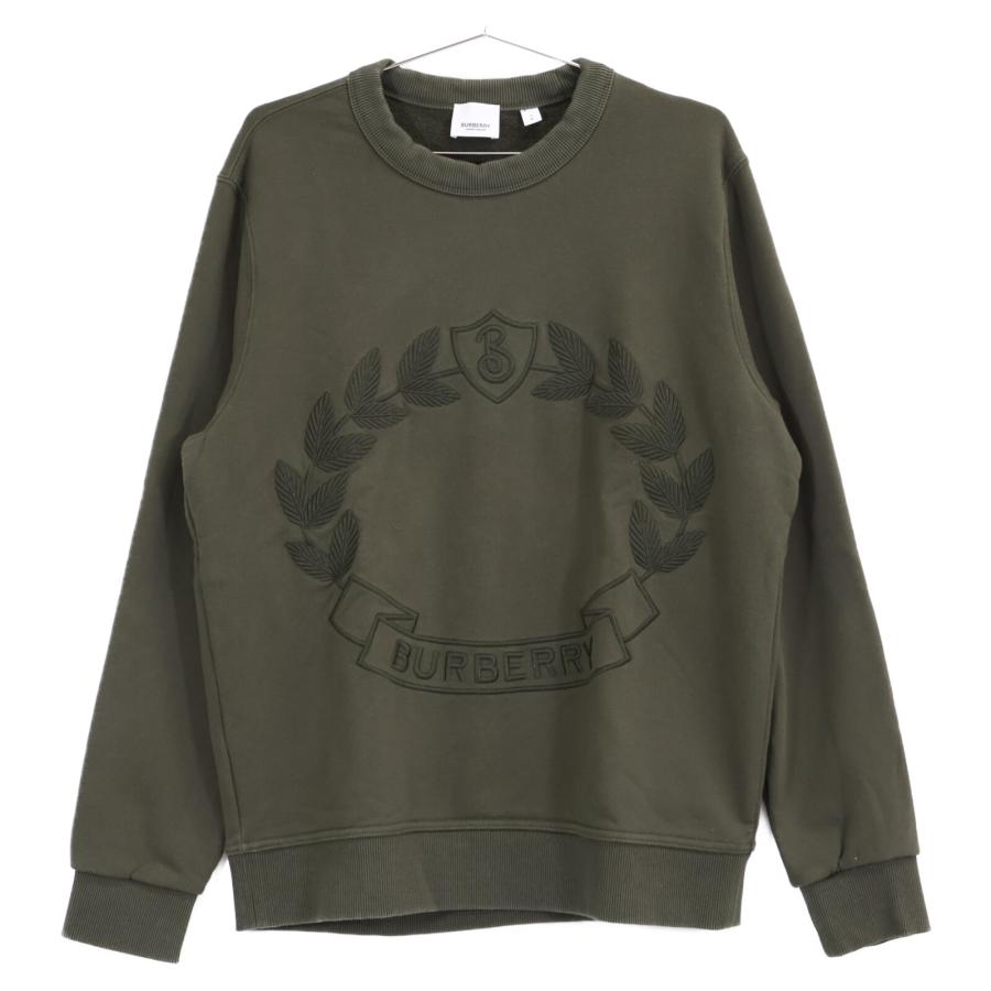 BURBERRY 美品/国内正規 バーバリー 8061286 エンブレムロゴ クルー 