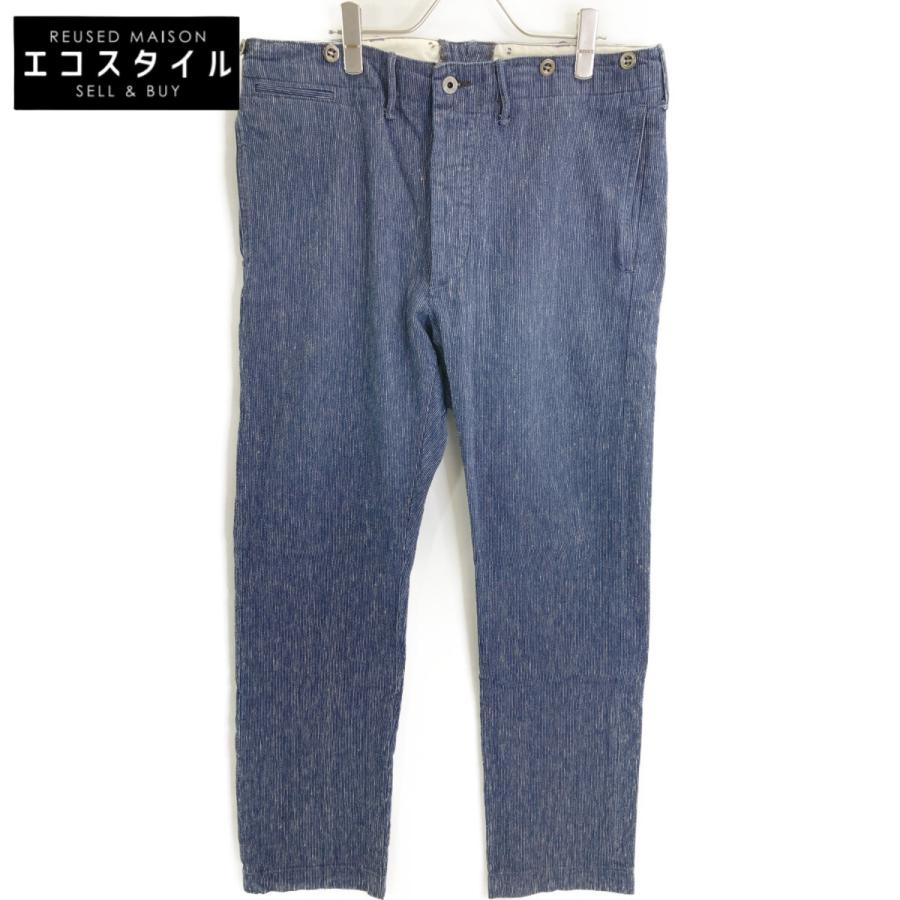 RRL ダブルアールエル R23 コットン×リネン インディゴ オフィサーズ 