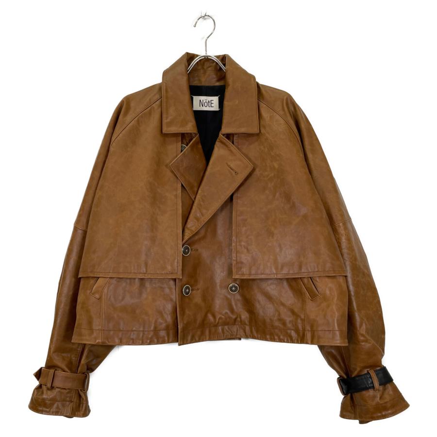 NotE ノート 20A-01 Contrast Over Trench カウレザージャケット 