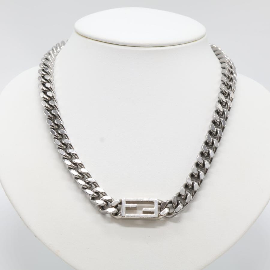 FENDI フェンディ 7AJ540B08F0TH0 FF バゲット チェーン ネックレス 