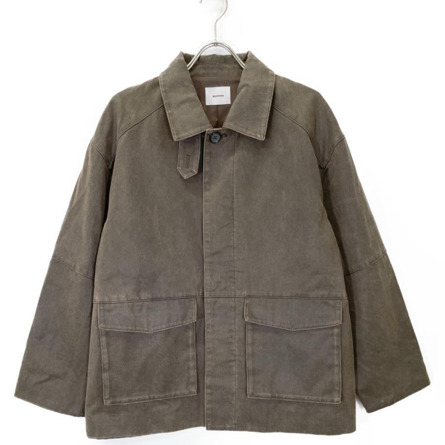 MIESROHE】フェイクレザーカバーオールジャケット 【公式通販】