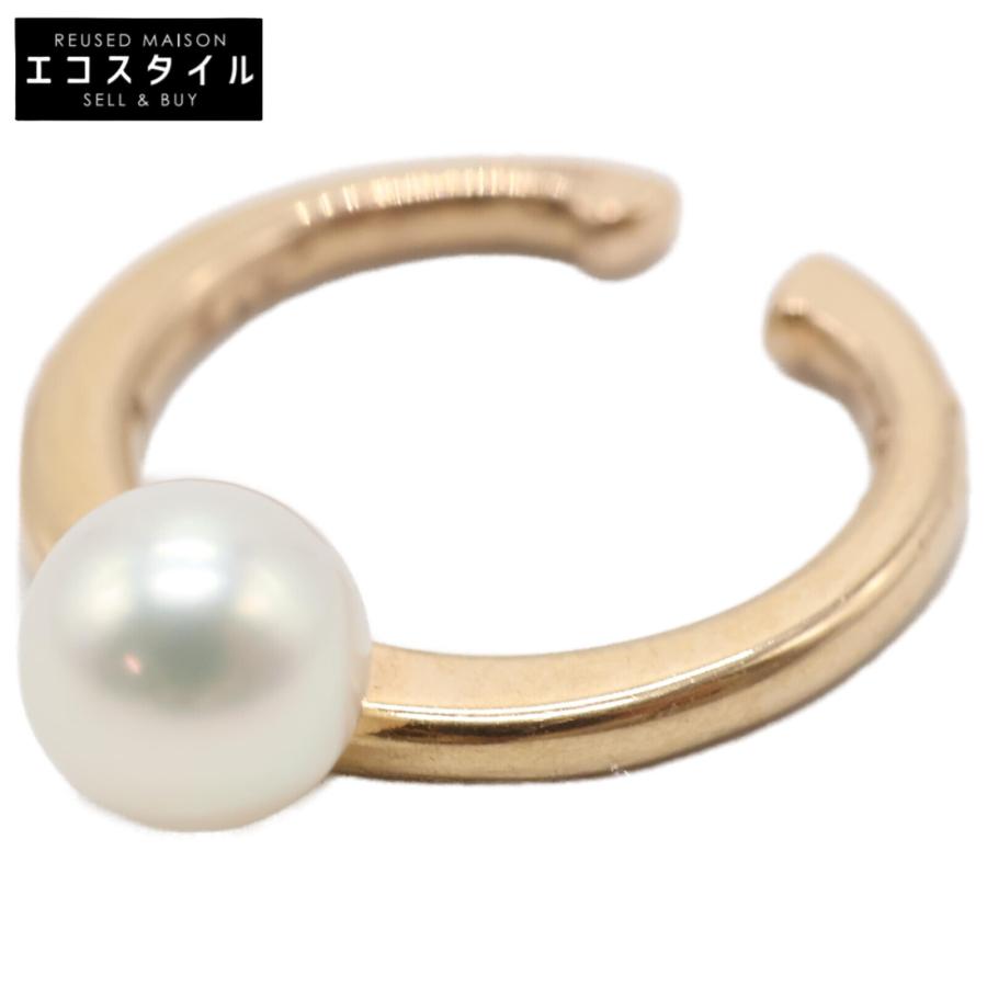 MIKIMOTO（ミキモト） K18 1Pパール イヤーカフ ホワイト/イエロー 
