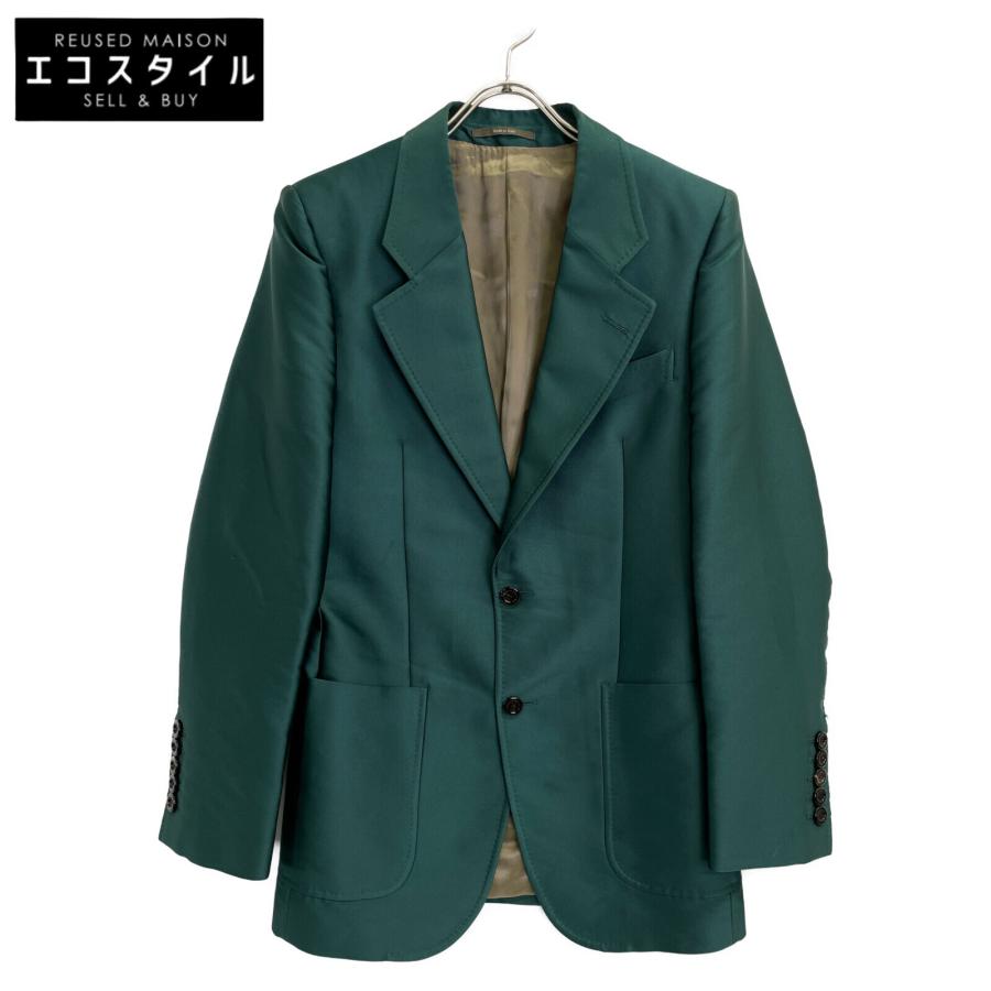GUCCI（グッチ） 703045 グリーン シングル 2釦 テーラードジャケット