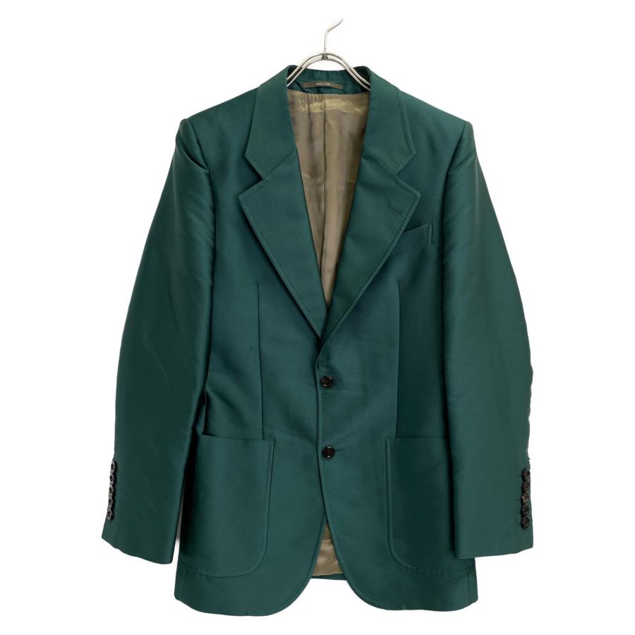 GUCCI グッチ 703045 グリーン シングル 2釦 テーラードジャケット 44