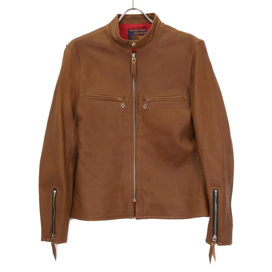 CLEL レザーブルゾン ブラウン Sサイズ CLEL ブルゾン アウター 「CLEL」Vintage Design Blouson