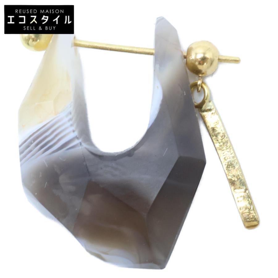 MONAKA jewellery モナカジュエリー K18 ロック ピアス メノウ