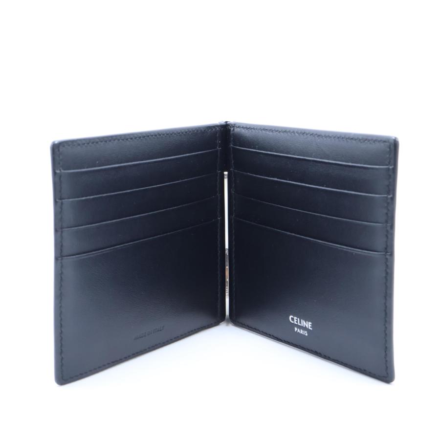 CELINE 美品 セリーヌ 10J792BZR.38SI ビルクリップウォレット  