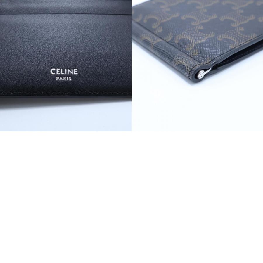 CELINE 美品 セリーヌ 10J792BZR.38SI ビルクリップウォレット  