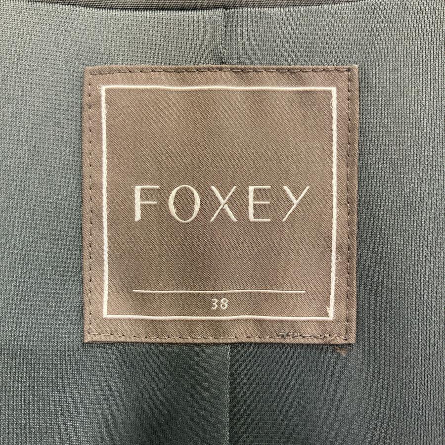 新品同様！FOXEY中綿コート　38 Rene foxey フォクシー FOXEY フォクシー 29474 ブラック レイニーレディロング 中綿
