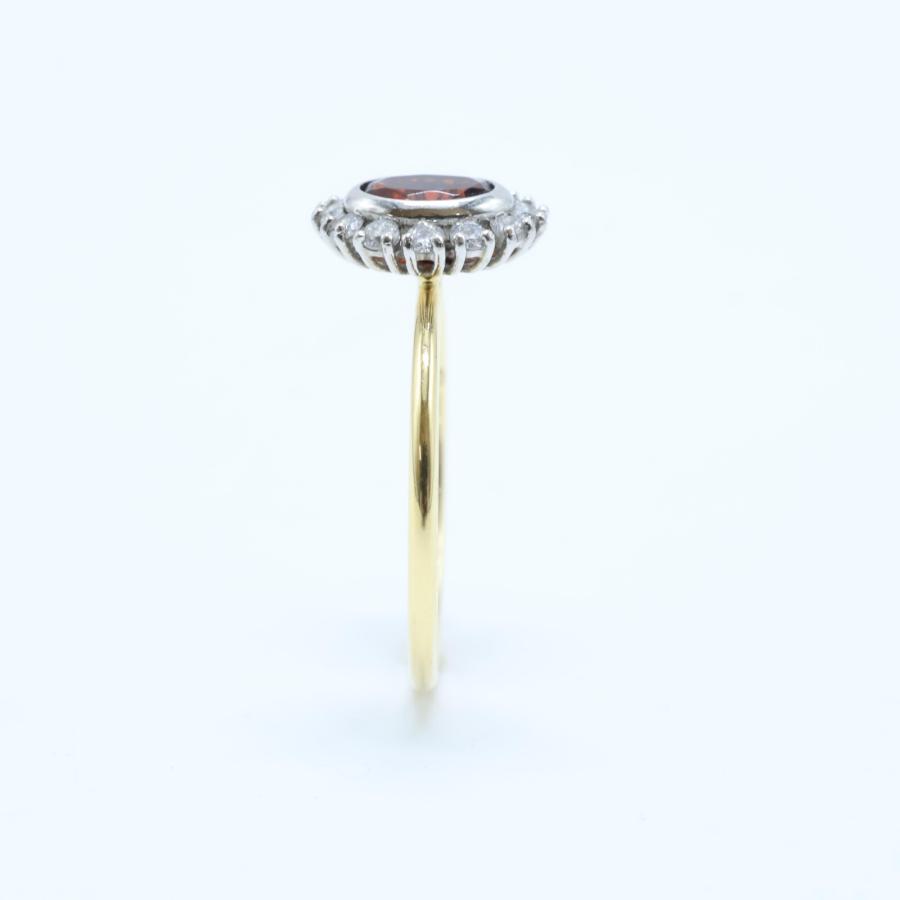 PARCELLE JEWELRY パーセルジュエリー 750 x Pt900 D0.20ct オーバル  