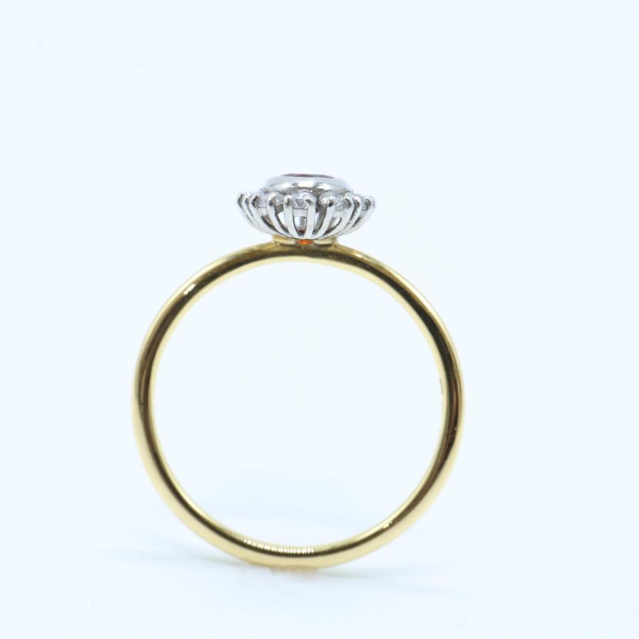 PARCELLE JEWELRY パーセルジュエリー 750 x Pt900 D0.20ct オーバル  