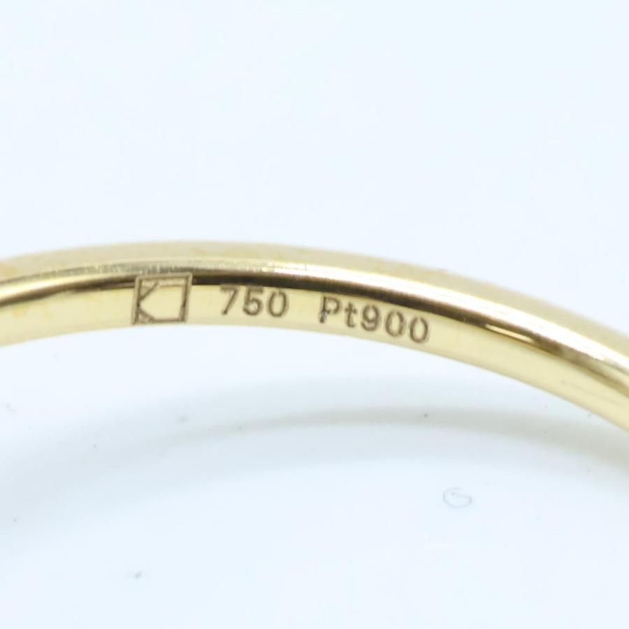 PARCELLE JEWELRY パーセルジュエリー 750 x Pt900 D0.20ct オーバル  