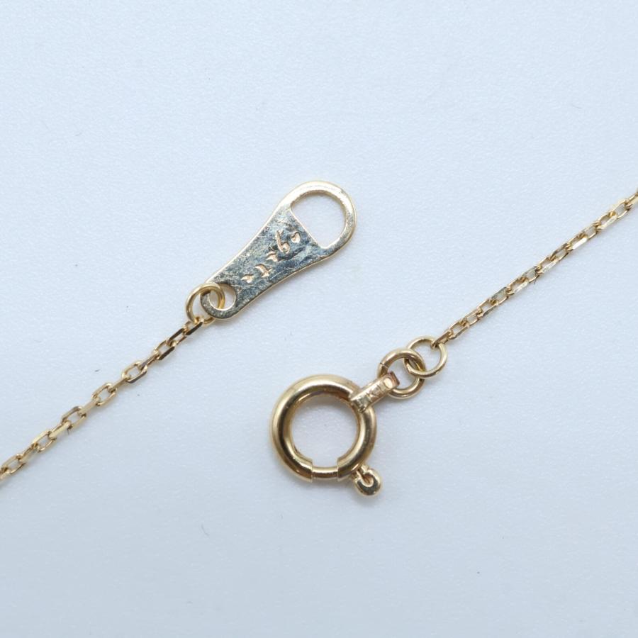 agete（アガット） 美品 K10 0.05 三日月モチーフ ダイヤモンド