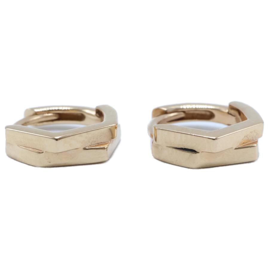 REPOSSI レポシ 18KPG アンティフェール 2連 ミニ ピアス ピンク