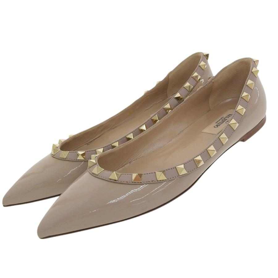 美品 VALENTINO ヴァレンティノ ロックスタッズ ポインテッド