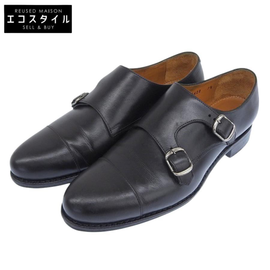 美品□ジャランスリワヤ【28.0】ダブルモンク カーフレザー ブラウン