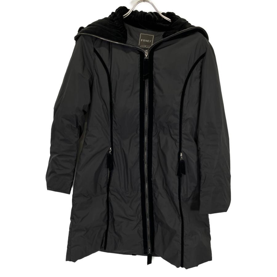 FOXEY（フォクシー） 27730 黒 ヌートリアファー シューフード ダウン