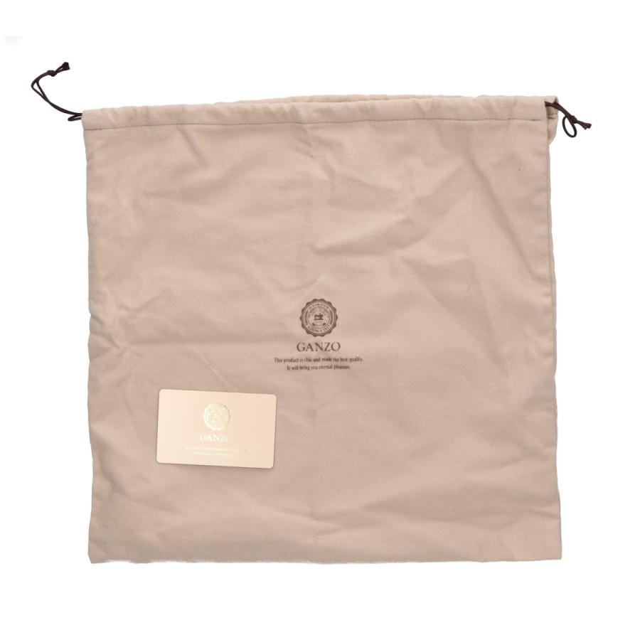 GANZO ガンゾ PECORA 巾着 バッグ ハンドバッグ M ブラック メンズ