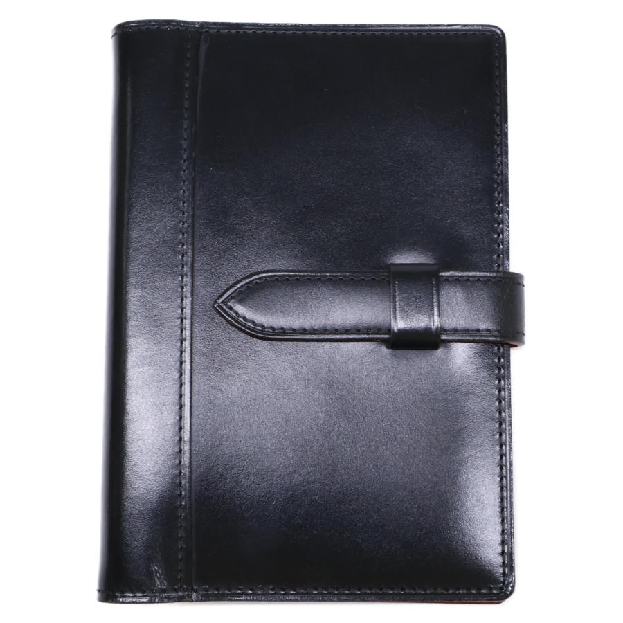 GANZO（ガンゾ） システム手帳バインダーミニ ブラック THIN BRIDLE