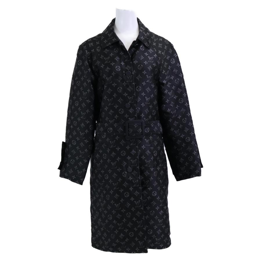 Louis Vuitton ブラック トレンチコート 34 LOUIS VUITTON(ルイヴィトン) トレンチコート サイズ34 S レディース美