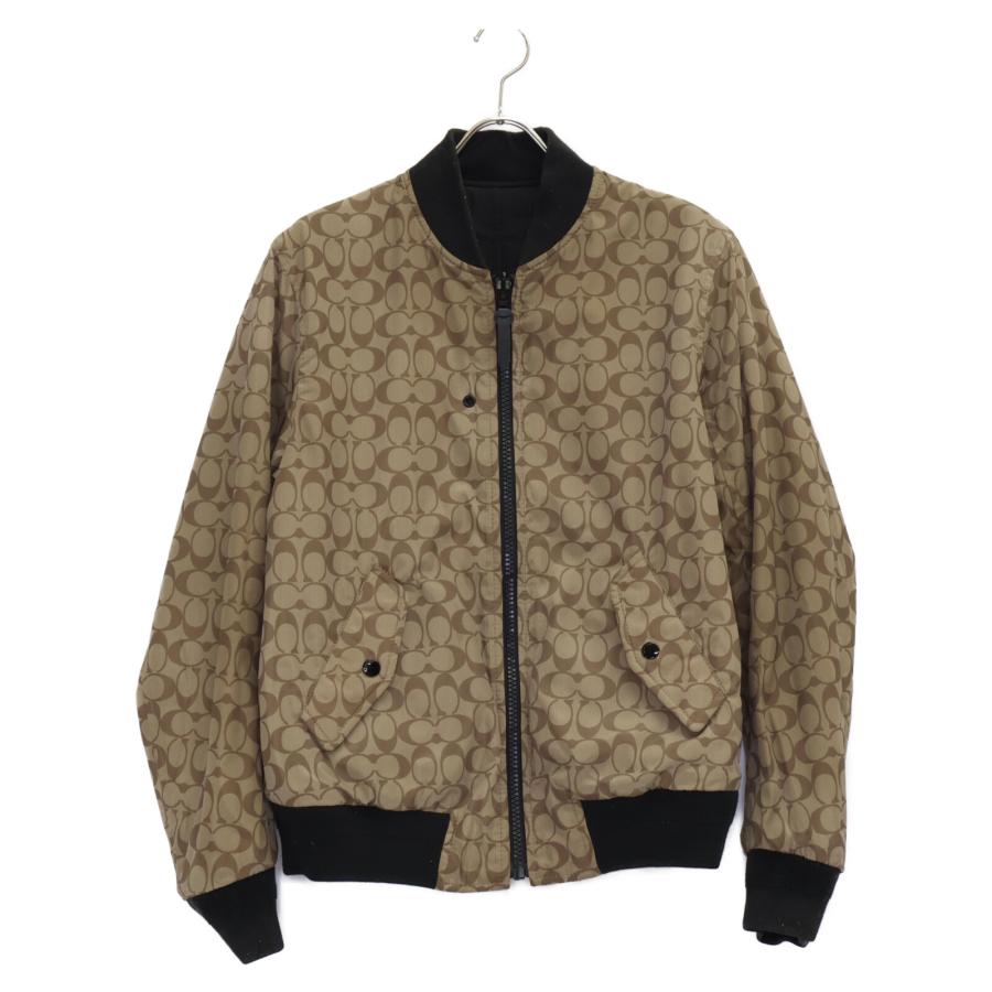 COACH（コーチ） 3089 リバーシブル ブルゾン ブラック／ベージュ S