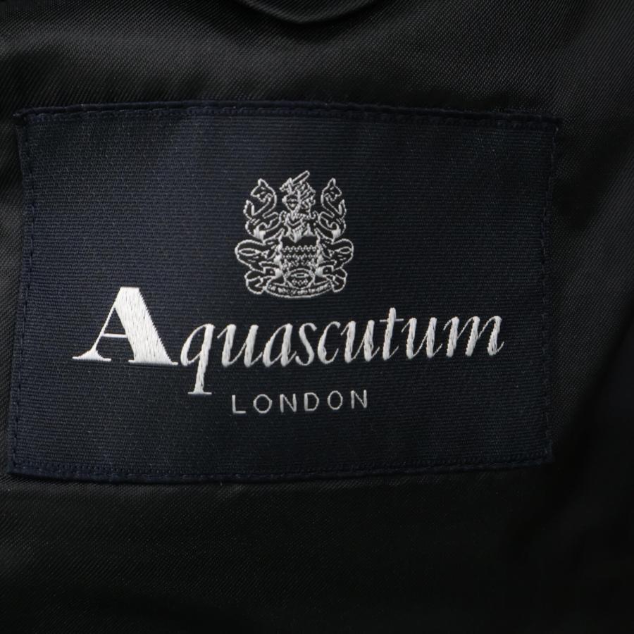 アクアスキュータム パンツスーツ セットアップ ウール ダークブラウン 大きめ Aquascutum アクアスキュータム ウール ジャージー スーツ