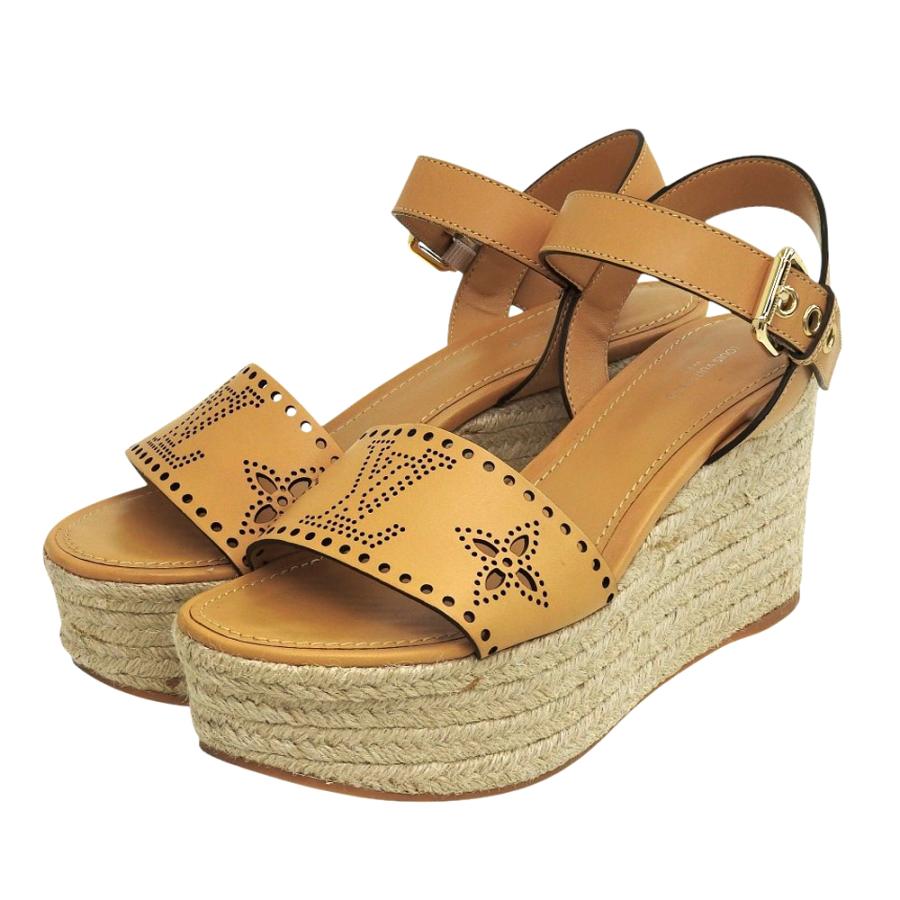 ルイヴィトンLOUIS VUITTON ウェッジソール サンダル 37 【公式通販】