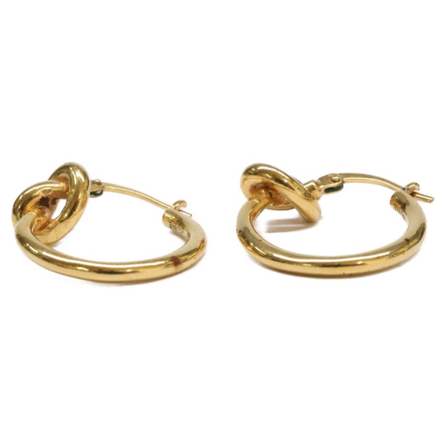 CELINE セリーヌ ノット フープ ピアス ゴールド レディース