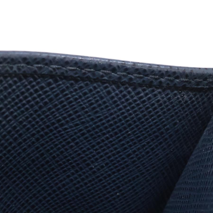 PRADA サフィアーノレザー ケース ネイビー PRADA プラダ サフィアーノ レザー カードケース ブラック