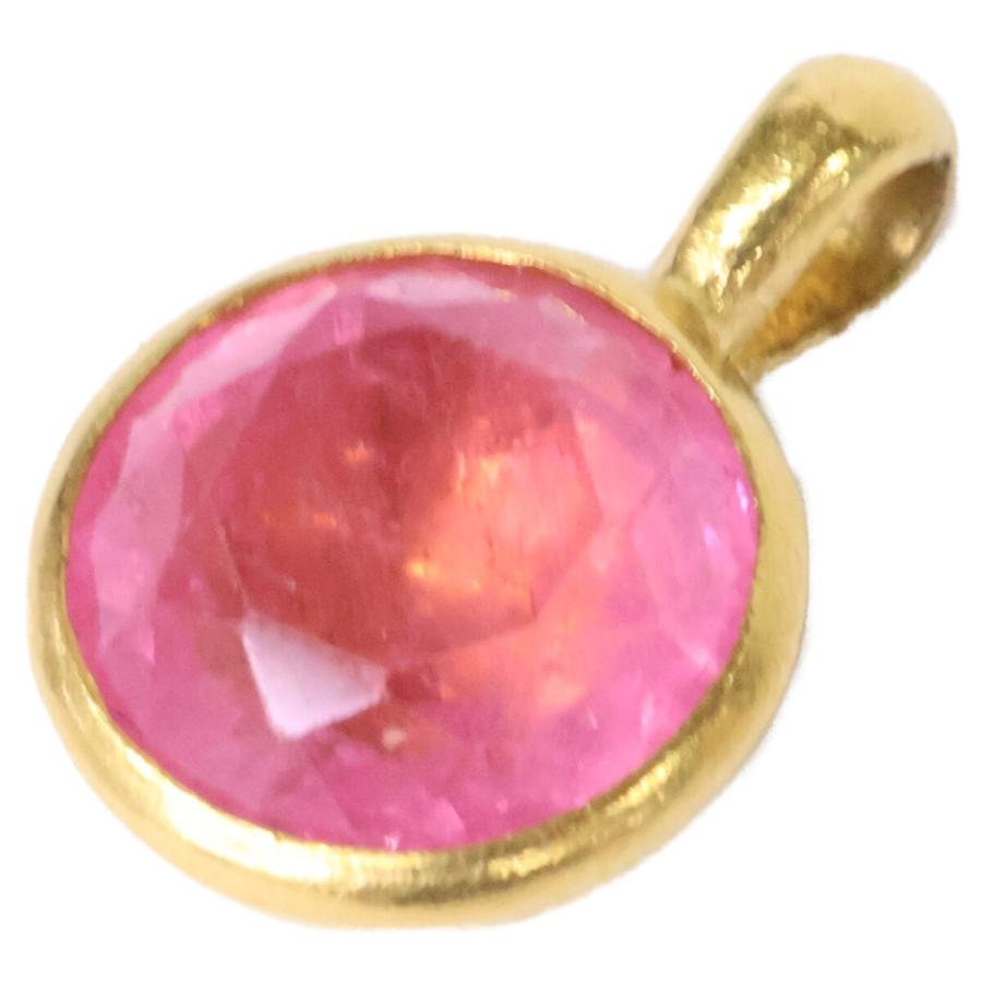 マリーエレーヌドゥタイヤック　ペンダントトップ　レッドスピネル ピンクサファイヤ 