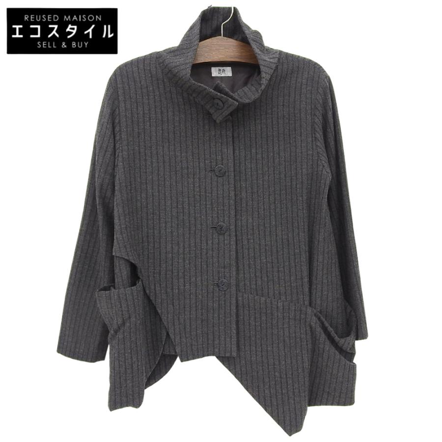 慈雨 センソユニコ 大小 異素材 モチーフ アシンメトリー 変形 コート 黒 いちょう コート|慈雨 | Sensounico ONLINE STORE