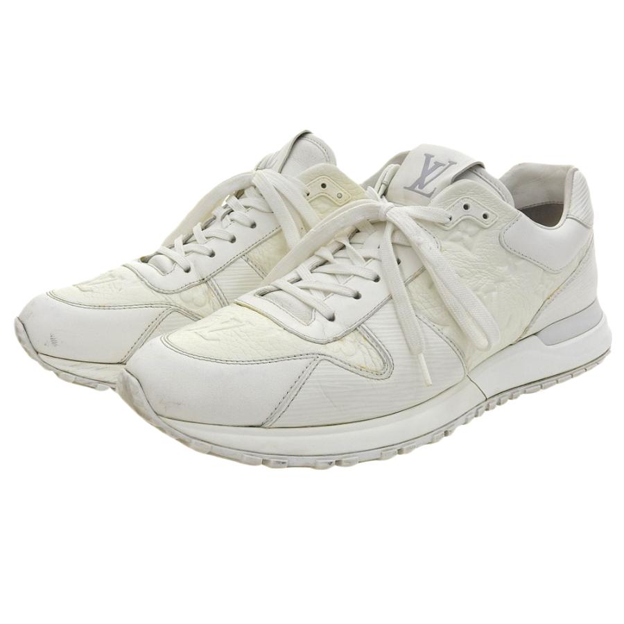 たか【新品】ルイヴィトン メンズ スニーカー レザー ホワイト 27.5 LOUIS VUITTON ルイヴィトン 靴 スニーカー メンズ9 約27.5cm