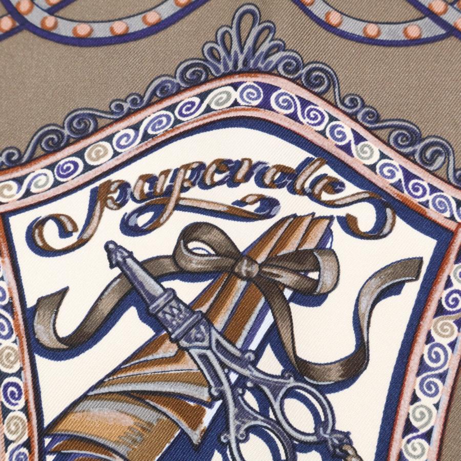 美品 HERMES エルメス PAPEROLES パプロール 馬車と貴族 シルク カレ90