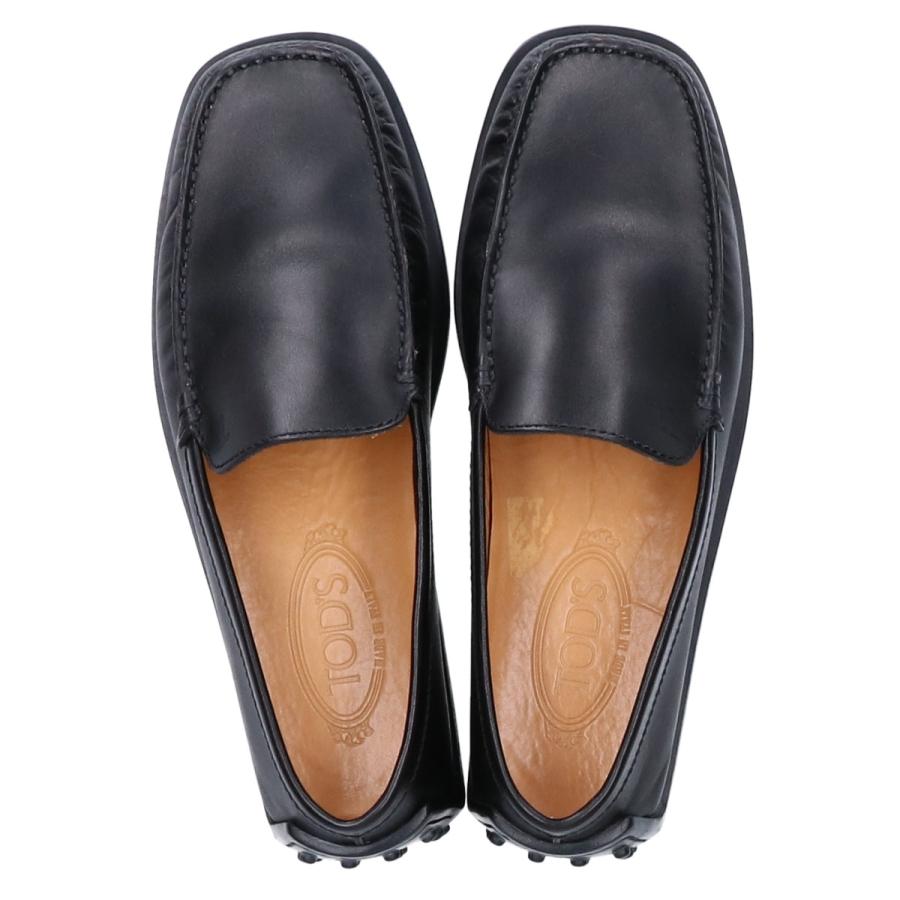 Tod's　トッズ　ドライビングシューズ　スクエアトゥ　ブラック　5 1/2 TOD'S トッズ ゴンミーニ スクエアトゥ ドライビング シューズ 5
